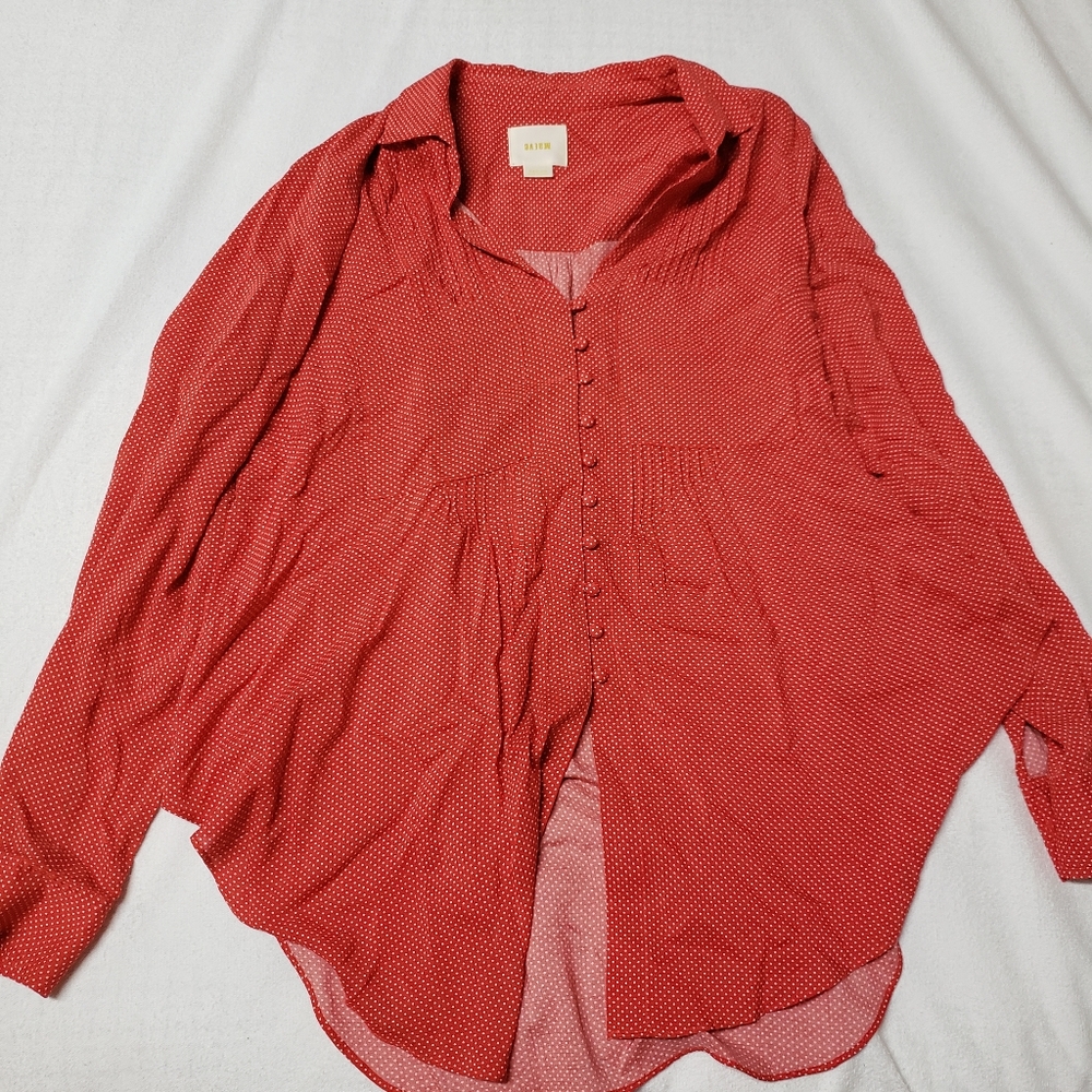 Anthropologie Maeve button down blouse
